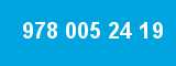 978 005 24 19 978 005 24 19